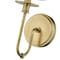 Z-Lite Ella 1 Light Wall Sconce, Rubbed Brass & Beige 809-1S-RB - alternate 2